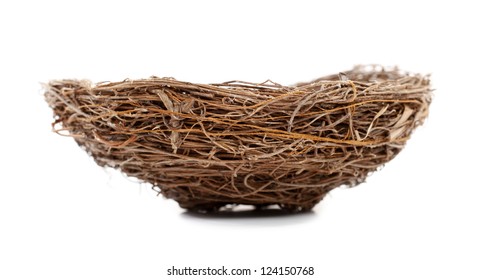 Nest isolated on white background