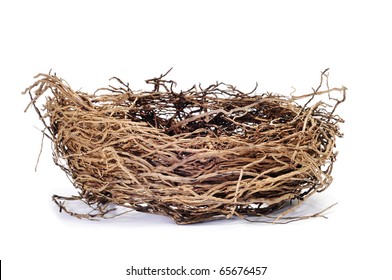 a nest isolated on a white background