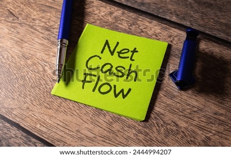 Net Cash Flow is shown using a text