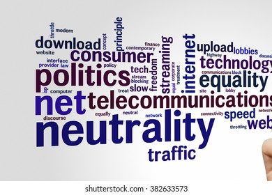 Net neutrality concept word cloud background 