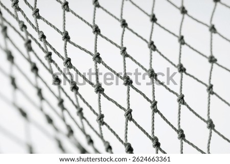 Net pattern close up. Rope net . Soccer, football, volleyball, tennis and tennis net pattern. Fisherman hunting net rope texture