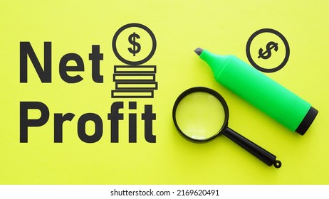 Net Profit is shown using a text