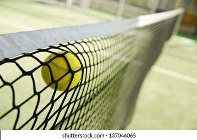 Net Stop A Nice Shot.Sports Objects.