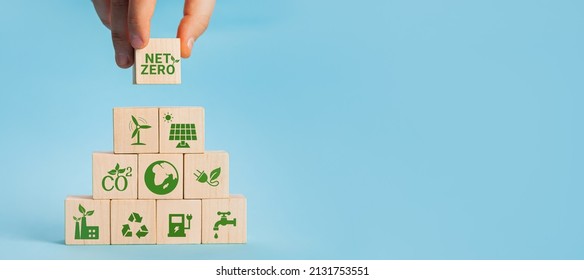 Net zero and carbon neutral concept. Net zero greenhouse gas emi - Shutterstock ID 2131753551