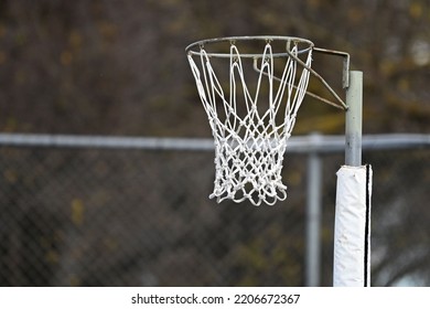 A Netball Ring At A Netball Court