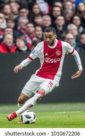 NETHERLANDS, Amsterdam - January 21th 2018: Ajax Player Hakim Ziyech During The Ajax - Feyenoord Match 