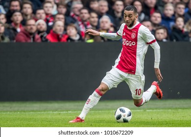 NETHERLANDS, Amsterdam - January 21th 2018: Ajax Player Hakim Ziyech During The Ajax - Feyenoord Match 