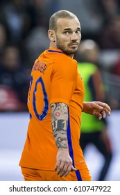 NETHERLANDS, AMSTERDAM - March 29th 2017: Friendly Match Between The Netherlands And Italy , Wesley Sneijder 