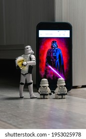 The Netherlands April 2021, Storm troopers listening to Darth vader
