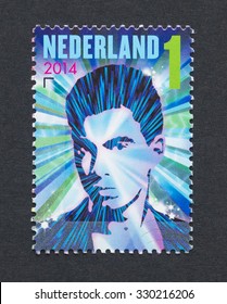 NETHERLANDS - CIRCA 2014: A Postage Stamp Printed In Netherlands Showing An Image Of Dj Hardwell, Circa 2014. 