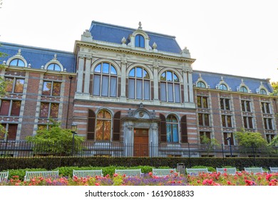 Netherlands, The Hague - July 1, 2019: Royal Collections Building (Society Of The Arts)