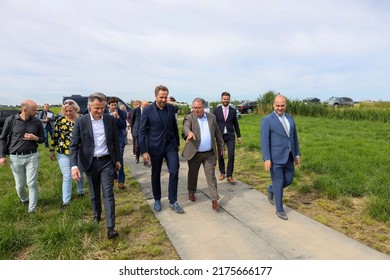 Netherlands, July 8th, 2022 - Housing Minister Hugo De Jonge Visits The Zuidplaspolder Where A New Village Will Be Built With 8000 Homes In Zuidplas