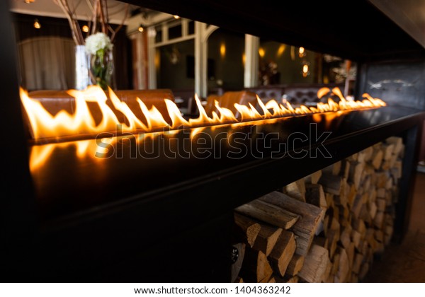 Netherlands May 13 2019 Relaxing Fire Stock Photo Edit Now