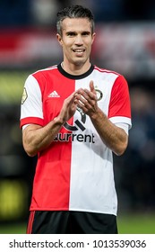 NETHERLANDS, ROTTERDAM - January 28th 2018: Robin Van Persie During He's First Match In De Kuip Stadium During Match Feyenoord - ADO Den Haag