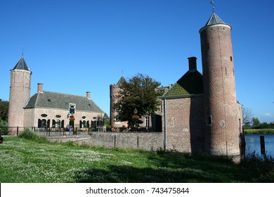 Netherlands, Zeeland,Westhove,august 2017:  View on the exterior of castle Westhove in Zeeland
