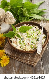 Nettle Salad With Cabbage And Yogurt