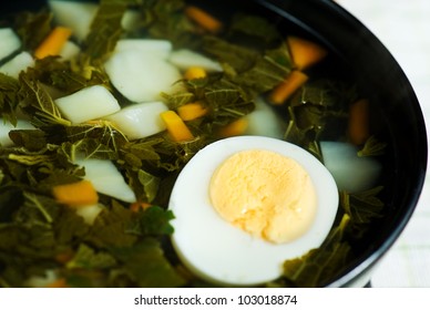 Nettle Soup With Egg