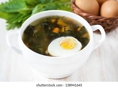 Nettle Soup With Egg