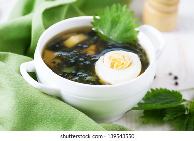 Nettle Soup With Egg