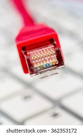 network cable on keyboard