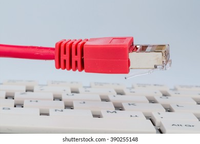 network cable on keyboard