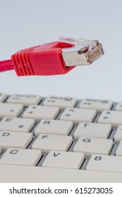 network cable on keyboard