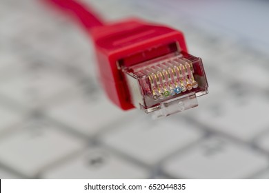 network cable on keyboard