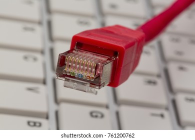 network cable on keyboard