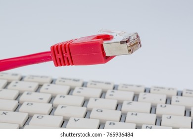 network cable on keyboard