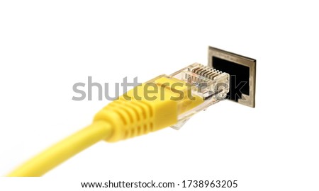  Network cable,network connection plug RJ-45,LAN.
