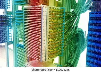  Network Cables Patch Panel And Switch