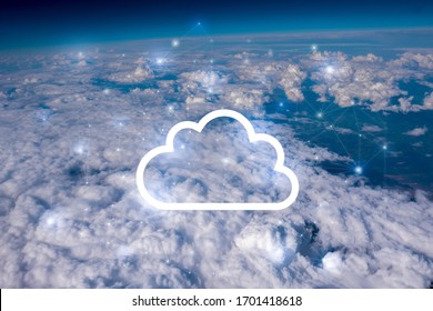 Network & Cloud Concept In The Sky