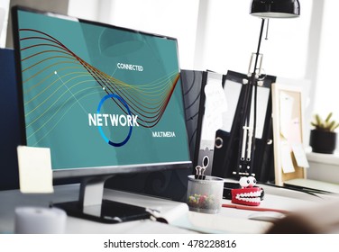 Network Communication Connection Web concept