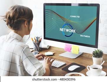 Network Communication Connection Web concept
