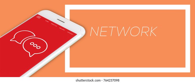 NETWORK CONCEPT SMARTPHONE