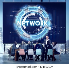 Network Connection System Social Computer Domain Concept