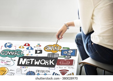 Network Connection Technology Digital Modern Concept