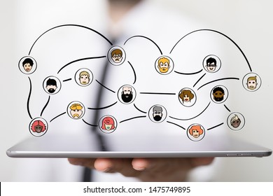 network digital data in hand