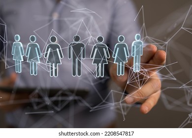 network digital interface in hand