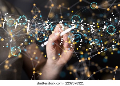 network digital interface in hand