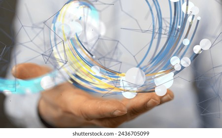 network digital interface in hand