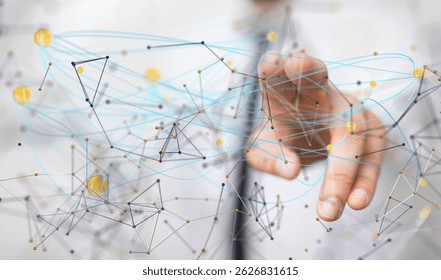 network digital interface in hand