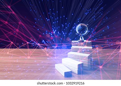 network digital technology background