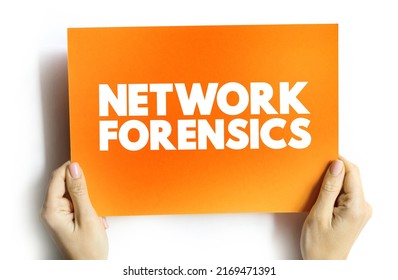 Network Forensics Text Card, Concept Background