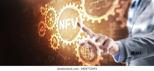 Network functions virtualization. NTV Technology cloud concept - Powered by Shutterstock - Get 15% off with code: PIKWIZARD15