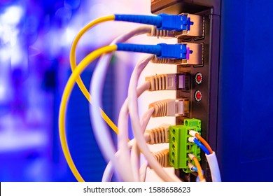 Network Hardware Fiber Optic Cable Network Stock Photo 1588658623 ...