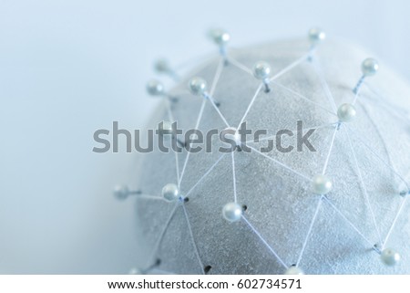 Network Linking entities concept design banner .