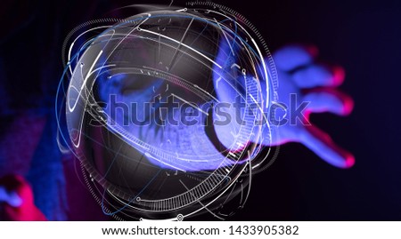 Similar – Image, Stock Photo masquerade Human being