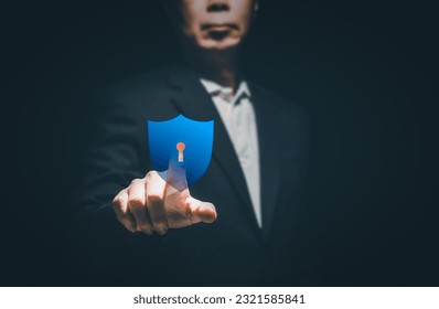 Network security and data protection.Information and cyber security Technology Services. Internet Technology.Network security system.