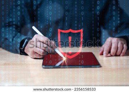 Network security protects Digital Information from Hacker, Cyber, and Attack threats such as Ransomware. Ai can assist with Fraud and Phishing detection, while Firewall protection reduces Crime and Malicious activity involving Connection, Thief, Login, and Network access. Network, Information, Threat. technology background